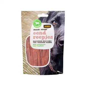 Jumbo Jumbo honden snackstrips eend reepjes 90g aanbieding