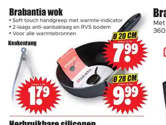 Dirk Brabantia wok 20 cm aanbieding