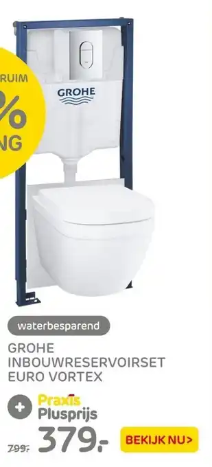 Praxis Grohe Inbouwreservoirset Euro Vortex aanbieding