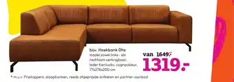 Leen Bakker Hoekbank Otis 77x276x200 cm aanbieding