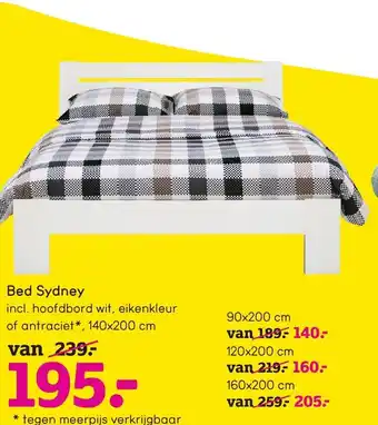 Leen Bakker Bed Sydney 90x200 cm aanbieding