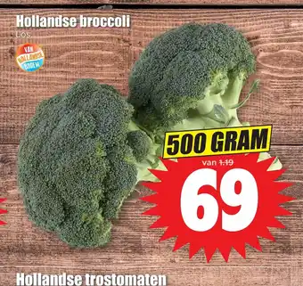 Dirk Hollandse broccoli 500 gram aanbieding