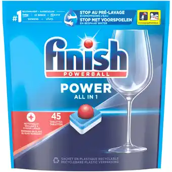 Jumbo Finish power all in 1 regular vaatwastabletten - 45 stuks aanbieding