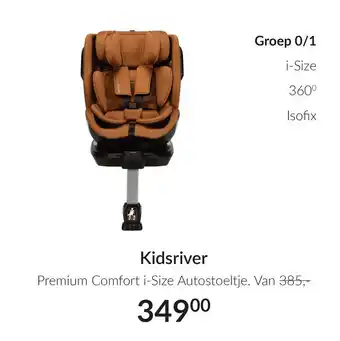 Babypark Kidsriver Premium Comfort i-Size Autostoeltje aanbieding