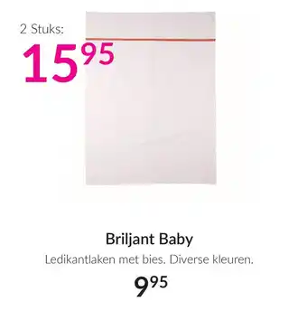 Babypark Briljant Baby Ledikantlaken met bies aanbieding