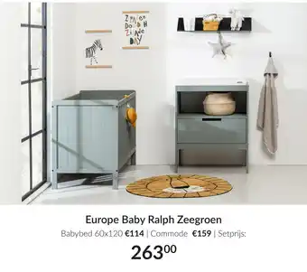 Babypark Europe Baby Ralph Zeegroen aanbieding