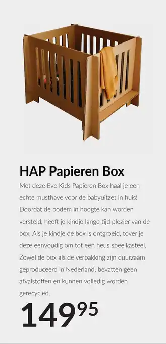 Babypark HAP Papieren Box aanbieding