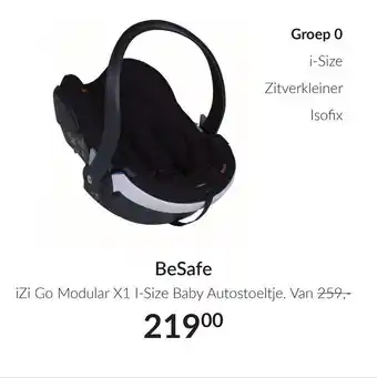 Babypark BeSafe iZi Go Modular X1 I-Size Baby Autostoeltje aanbieding