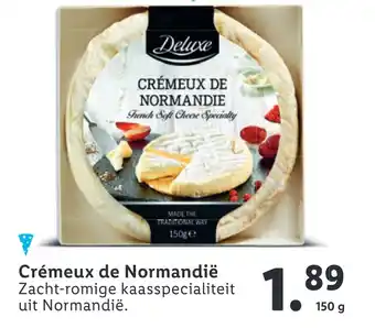 Lidl Crémeux de Normandië 150g aanbieding