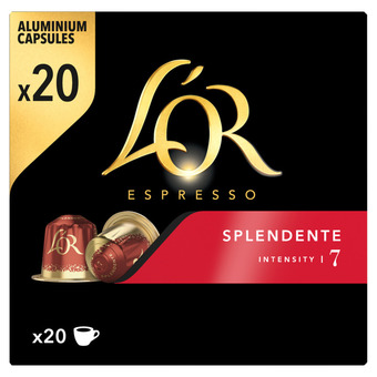 Jumbo L'or espresso splendente koffiecups voordeelpak 20 stuks aanbieding
