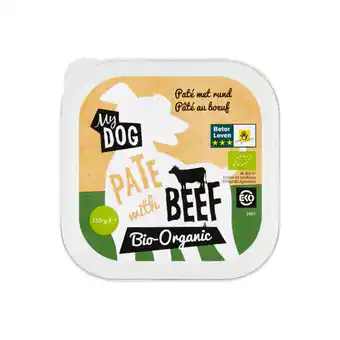 Jumbo My dog bio paté met rund 150g aanbieding