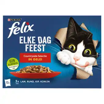 Jumbo Felix elke dag feest countryside selectie in gelei 12x85g aanbieding