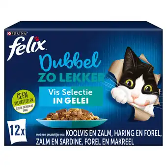 Jumbo Felix dubbel zo lekker vis selectie in gelei 12x85g aanbieding