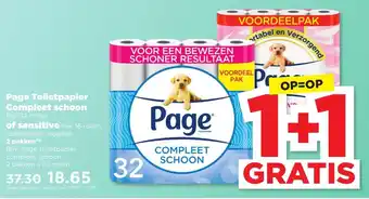 PLUS Page Toiletpapier Compleet schoon aanbieding