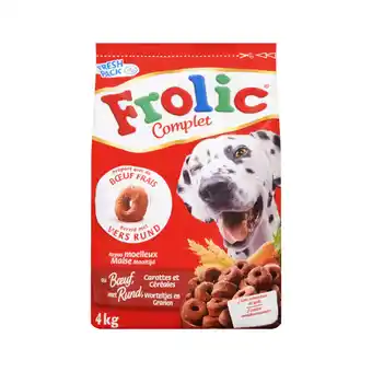 Jumbo Frolic droge brokken - rund, worteltjes & granen - hondenvoer - 4kg aanbieding