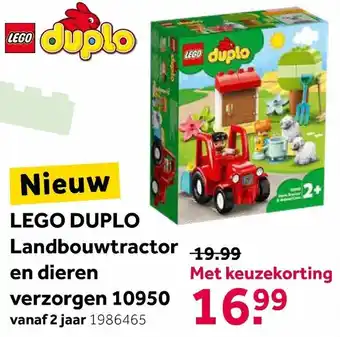 Intertoys LEGO DUPLO Landbouwtractor en dieren verzorgen 10950 aanbieding