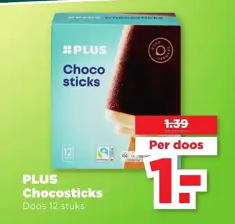 PLUS Chocosticks 12 stuks aanbieding