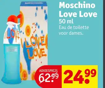 Kruidvat Moschino love love aanbieding