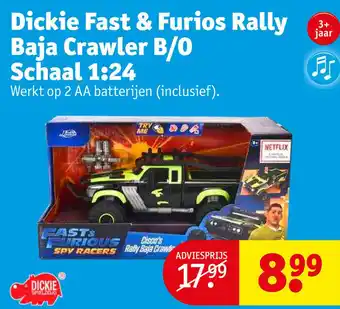 Kruidvat Dickie fast & furios rally baja crawler b/0 schaal 1:24 aanbieding