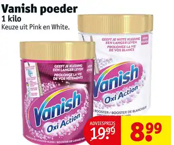 Kruidvat Vanish poeder aanbieding