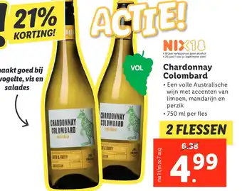 Lidl Chardonnay colombard aanbieding