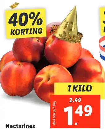 Lidl Nectarines aanbieding