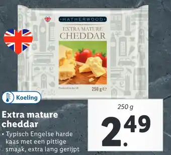 Lidl Extra mature cheddar aanbieding