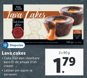 Lidl Lava cakes aanbieding