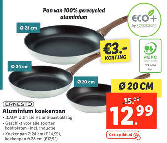 Lidl Aluminium koekenpan aanbieding
