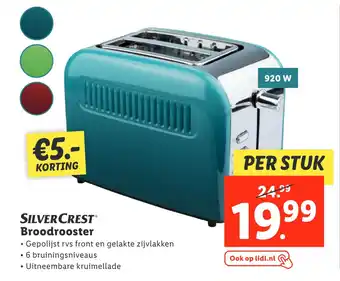 Lidl Silvercrestⓡ broodrooster aanbieding