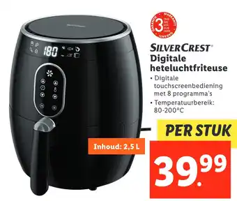 Lidl Silvercrest digitale heteluchtfriteuse aanbieding