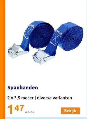 Action Spanbanden aanbieding