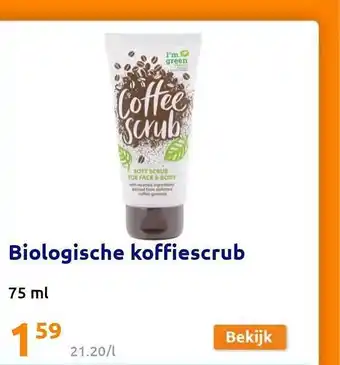 Action Biologische koffiescrub aanbieding