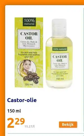 Action 100% natural castor-olie aanbieding