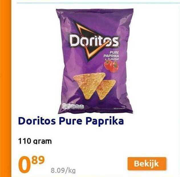 Doritos pure paprika aanbieding bij Action