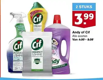 Hoogvliet Andy of cif aanbieding