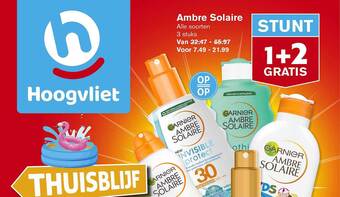 Hoogvliet Ambre solaire 1+2 gratis aanbieding