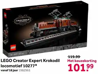 Intertoys LEGO CREATOR Expert Krokodil locomotief 10277 aanbieding