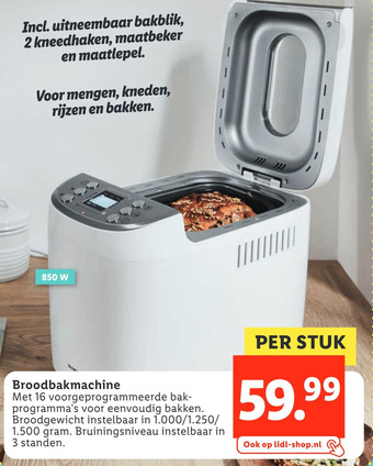 Lidl Broodbakmachine aanbieding