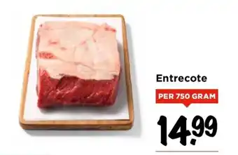 Vomar Voordeelmarkt Entrecote per 750 gram aanbieding