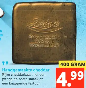 Lidl Handgemaakte cheddar 400g aanbieding