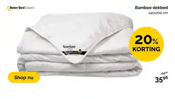 Beter Bed Bamboe dekbed aanbieding