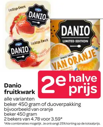 Spar Danio fruitkwark aanbieding