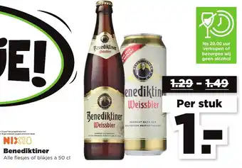 PLUS Benediktiner 500ml aanbieding