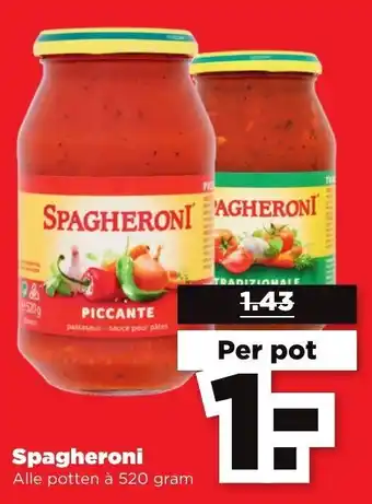 PLUS Spagheroni 520g aanbieding