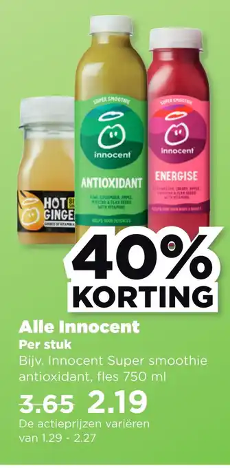 PLUS Alle innocent aanbieding