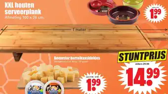 Dirk XXL Houten serveerplank 100*26 cm aanbieding