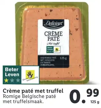 Lidl Crème paté met truffel 125g aanbieding