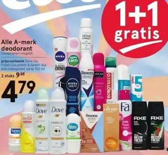 Etos Alle A-merk deodorant 150 ml aanbieding