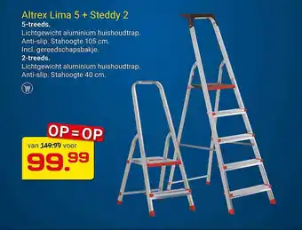 Kluswijs Altrex lima 5 + steddy 2 aanbieding